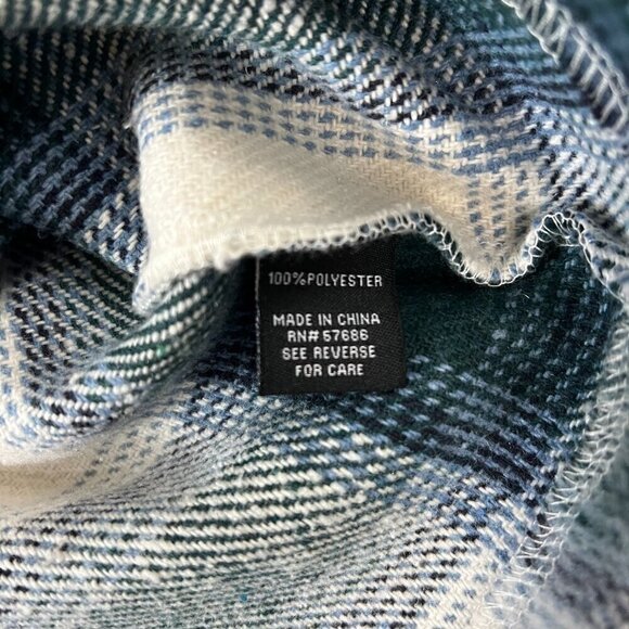 NEW New Look Blue Plaid Shacket Sz S - Picture 9 of 11